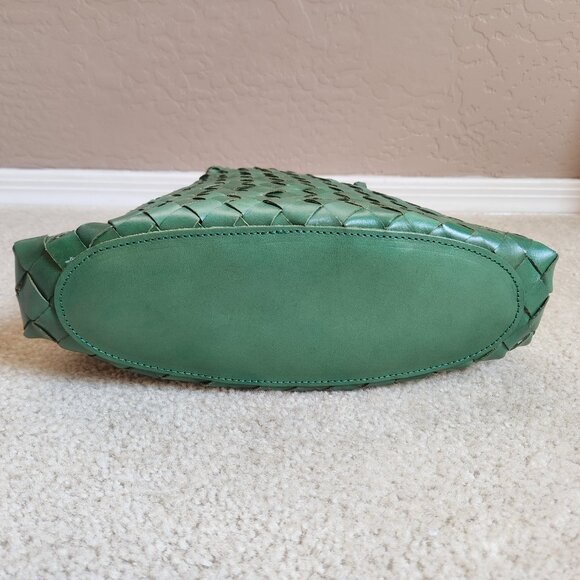 NWOT Woven Leather Bag Like Santa Croce - Picture 10 of 11